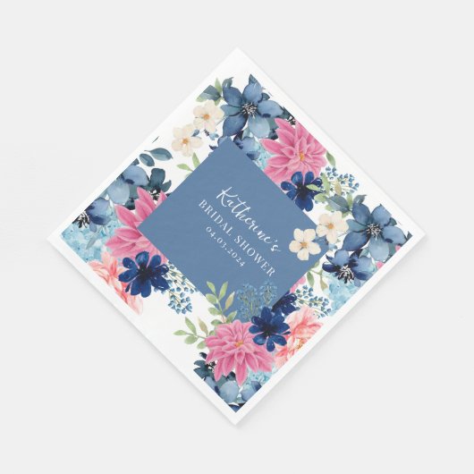 Iets blauws voor mijn bruidsbad Welcome  Servet (Hoek)