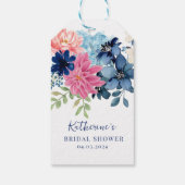 Iets blauws voor mijn bruidsfeest cadeautje cadeaulabel (Achterkant)