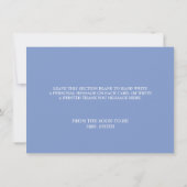 Iets blauws voor mijn bruidsmeisjes douche hydrang bedankkaart (Achterkant)