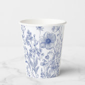 Iets Blauws voor mijn Bruiloft Bridal Shower Papieren Bekers (Achterkant)