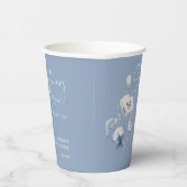 Iets Blauws voor mijn Bruiloft Bruidsfeest Papieren Bekers (Rechts)
