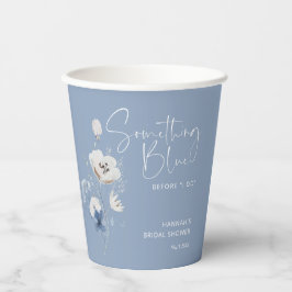 Iets Blauws voor Mijn Bruiloft Bruidsshower Papieren Bekers
