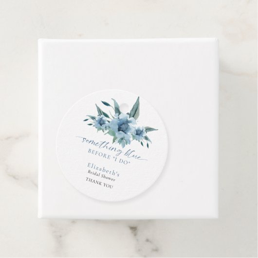 Iets Blauws voor Mijn Bruiloft: Bruiloftsfeest Blo Bedankjes Labels (In situ)