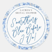 Iets Blauws voor Mijn Bruiloft Sticker (Voorkant)