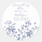 Iets Blauws voor mijn Trouwfeest Stickers (Voorkant)