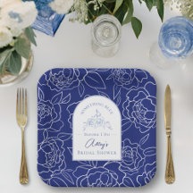 Iets Blauws Voordat Ik Doe Elegante Bruidsuitnodig