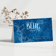 Iets Blauws Voordat Ik Doe Lijn Bloemstuk Bedankt