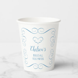 Iets Blauws Voordat Ik Een Elegante Bruidsdouche D Papieren Bekers