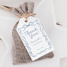 Iets Blauws Voordat Ik Trouw Bruidsfeest Favor Cadeaulabel