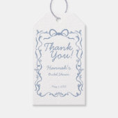 Iets Blauws Voordat Ik Trouw Bruidsfeest Favor Cadeaulabel (Voorkant)