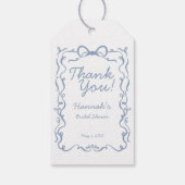 Iets Blauws Voordat Ik Trouw Bruidsfeest Favor Cadeaulabel (Achterkant)