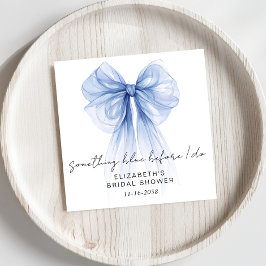 Iets Blauws Voordat Ik Trouw Bruidsfeest Servet