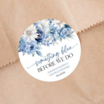 Iets Blauws Voordat We Trouwen Bloem Bruidspaar Br