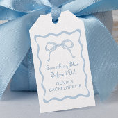 Iets Blue Bachelorette Party gunst Cadeaulabel