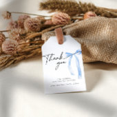 Iets Blue Bow binden van de knoop Vrijgezellenfees Cadeaulabel