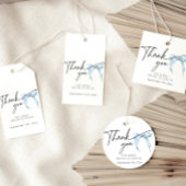 Iets Blue Bow Tying Vrijgezellenfeest Gift Label Cadeaulabel