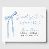 Iets Blue Bow Vrijgezellenfeest Brunch Gastenboek (Voorkant)