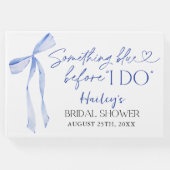 Iets Blue Bow Vrijgezellenfeest Brunch Gastenboek (Voorkant)