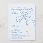 Iets Blue Bow Vrijgezellenfeest Kaart (Voorkant / Achterkant)