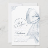 Iets Blue Bow Vrijgezellenfeest Kaart (Voorkant)