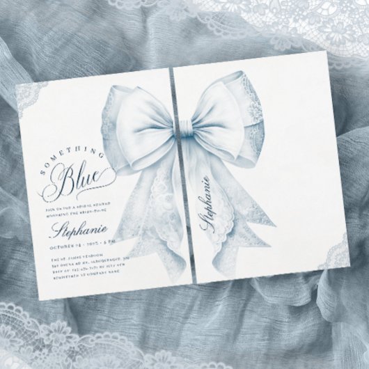 Iets Blue Bow Vrijgezellenfeest Kaart