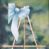 Iets Blue Bow Vrijgezellenfeest welkomstbord Acryl Bord (Neutraal)