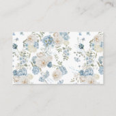 Iets Blue Bridal Display Shower Informatiekaartje (Achterkant)