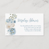 Iets Blue Bridal Display Shower Informatiekaartje (Voorkant)