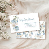 Iets Blue Bridal Display Shower Informatiekaartje