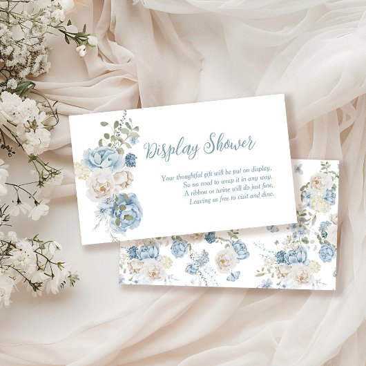 Iets Blue Bridal Display Shower Informatiekaartje