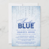 Iets Blue Bridal Shower Invitation Kaart (Voorkant)