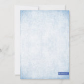 Iets Blue Bridal Shower Invitation Kaart (Achterkant)