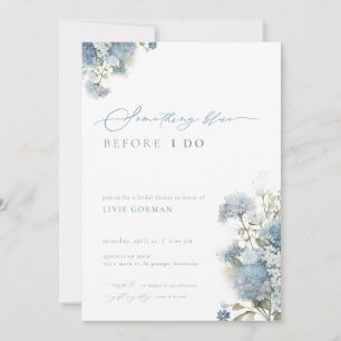 Iets Blue Bridal Shower Invitation Kaart