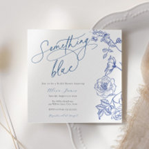 Iets Blue Bridal Shower Invitation