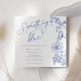 Iets Blue Bridal Shower Invitation Kaart
