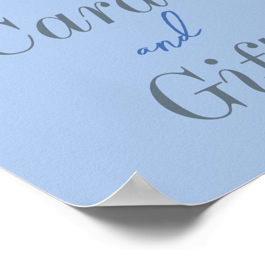 Iets Blue Champagne Floral Vrijgezellenfeest Poster (Hoek)