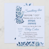 Iets Blue Chinoiserie Vrijgezellenfeest Kaart (Voorkant / Achterkant)