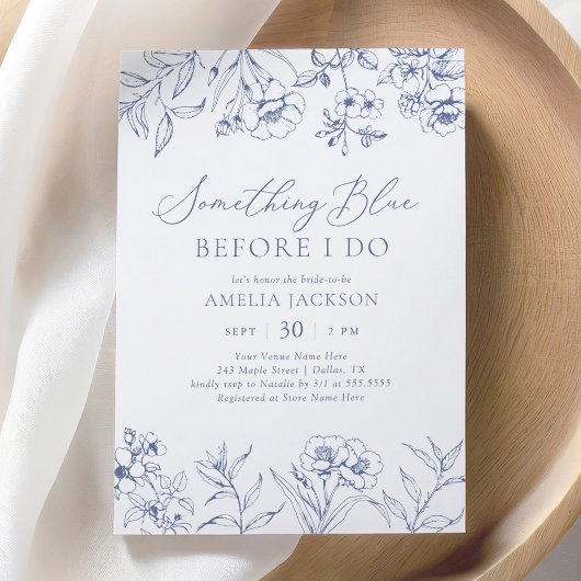 Iets Blue Chinoiserie Vrijgezellenfeest Kaart