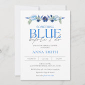 Iets Blue Floral Vrijgezellenfeest Kaart (Voorkant)