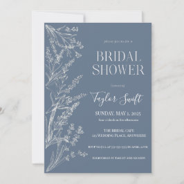 Iets Blue Floral Vrijgezellenfeest Kaart