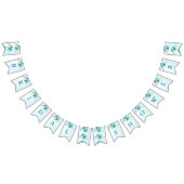 Iets Blue Floral Vrijgezellenfeest Vlaggetjes (Alle)