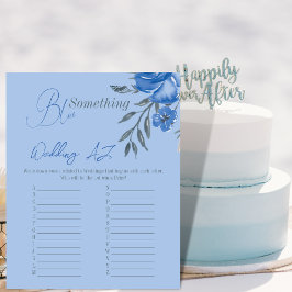 Iets Blue Floral Vrijgezellenfeest Wedding Game
