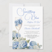 Iets Blue Hydrangea Vrijgezellenfeest Kaart (Voorkant)