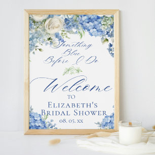 Iets Blue Hydrangea Vrijgezellenfeest Welkom Poster