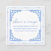 Iets Blue Share Recept Aanvraag Vrijgezellenfeest Informatiekaartje (Voorkant)