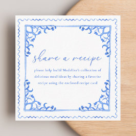 Iets Blue Share Recept Aanvraag Vrijgezellenfeest Informatiekaartje