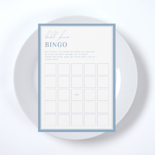 Iets Blue Vrijgezellenfeest Bingo spel Kaart