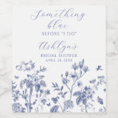 Iets Blue Vrijgezellenfeest Wine Label Wijn Etiket (Enkel label)