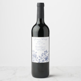Iets Blue Vrijgezellenfeest Wine Label Wijn Etiket
