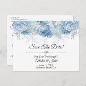 Iets Blue Wedding Collectie Briefkaart (Voorkant / Achterkant)